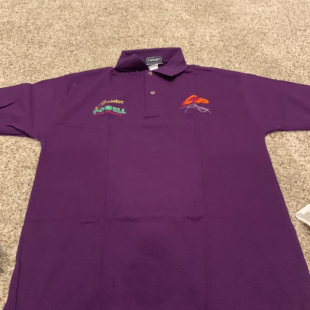 Drag race collared shirt
